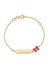 gorgeous solid gold butterfly charm baby charm bracelets